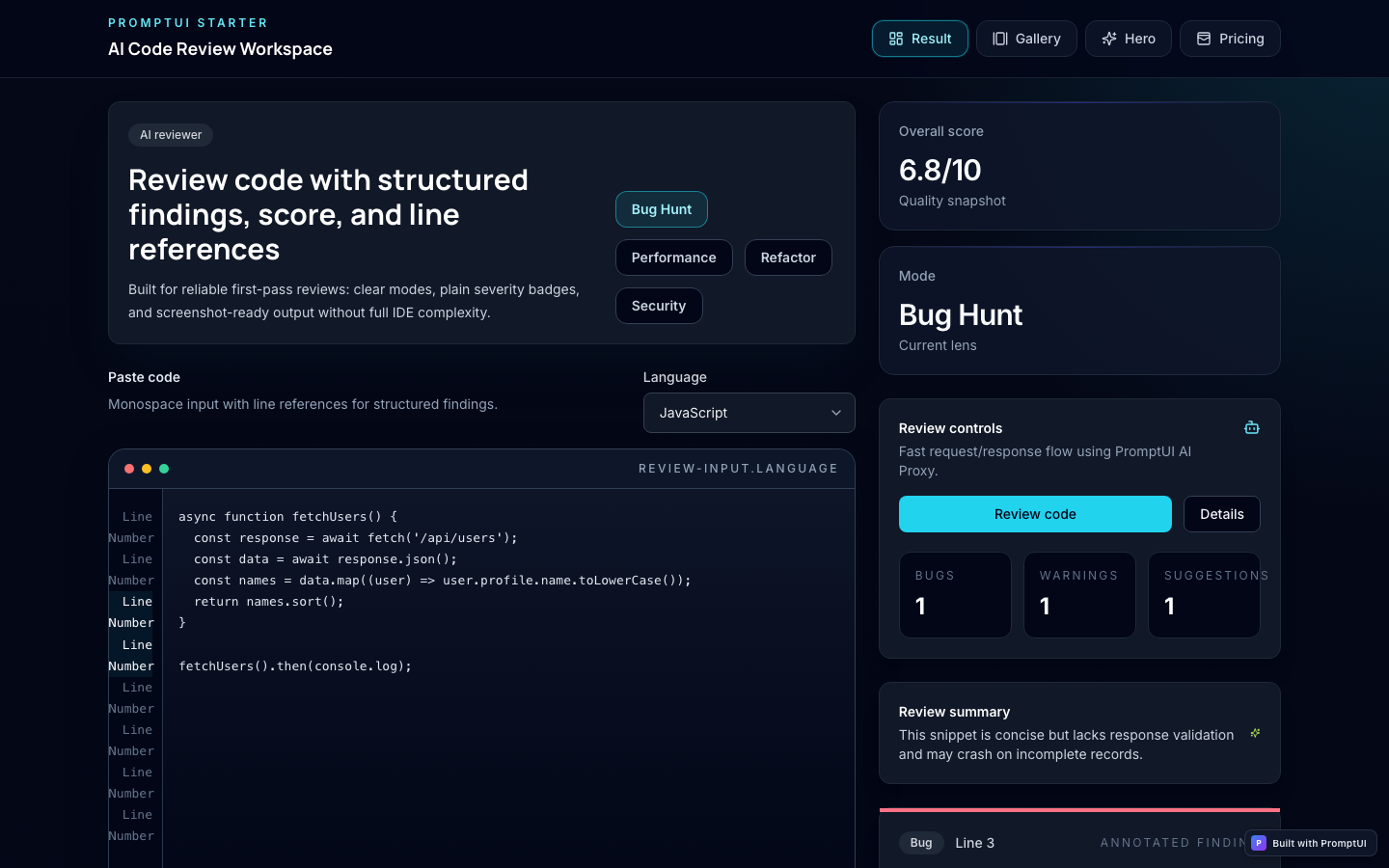 ai-code-reviewer preview