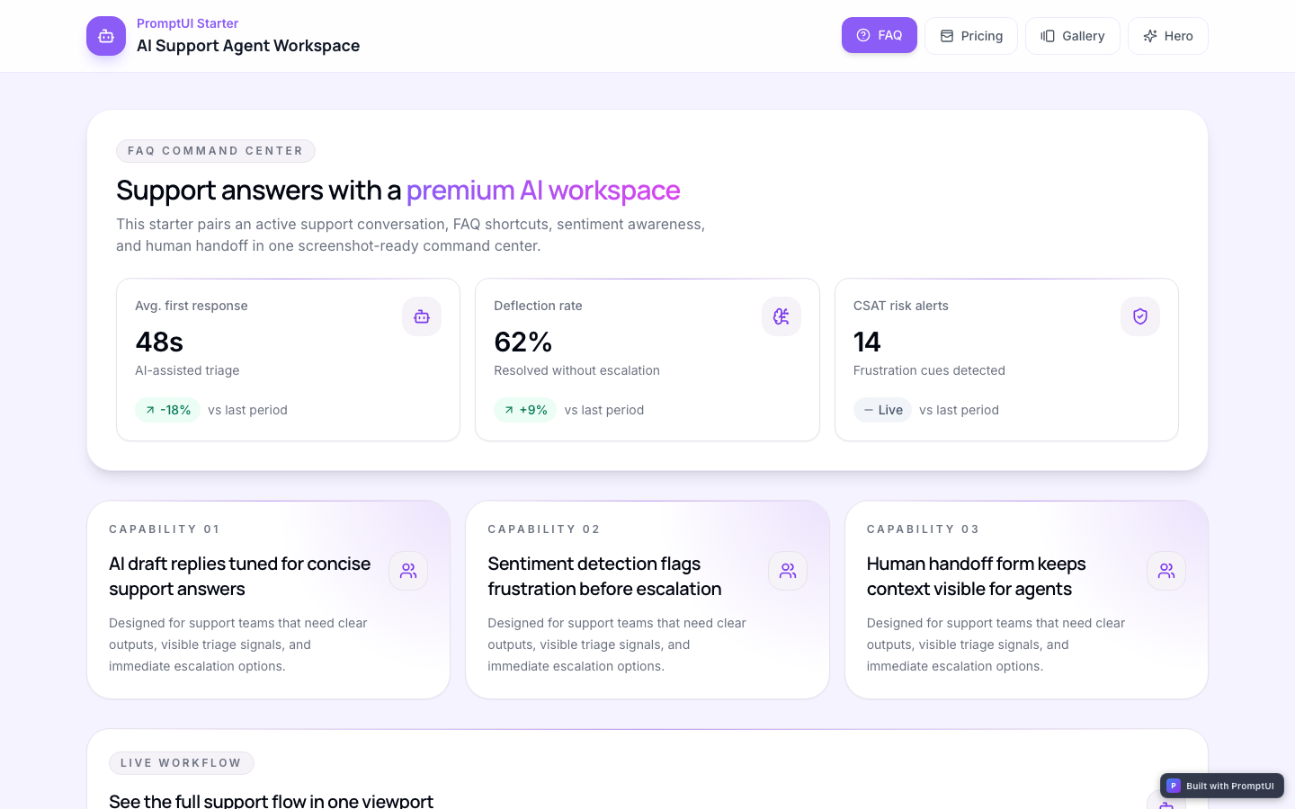 ai-support-bot preview