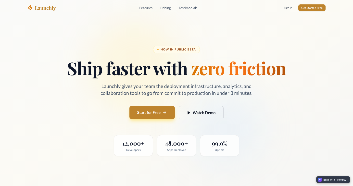 landing-page preview