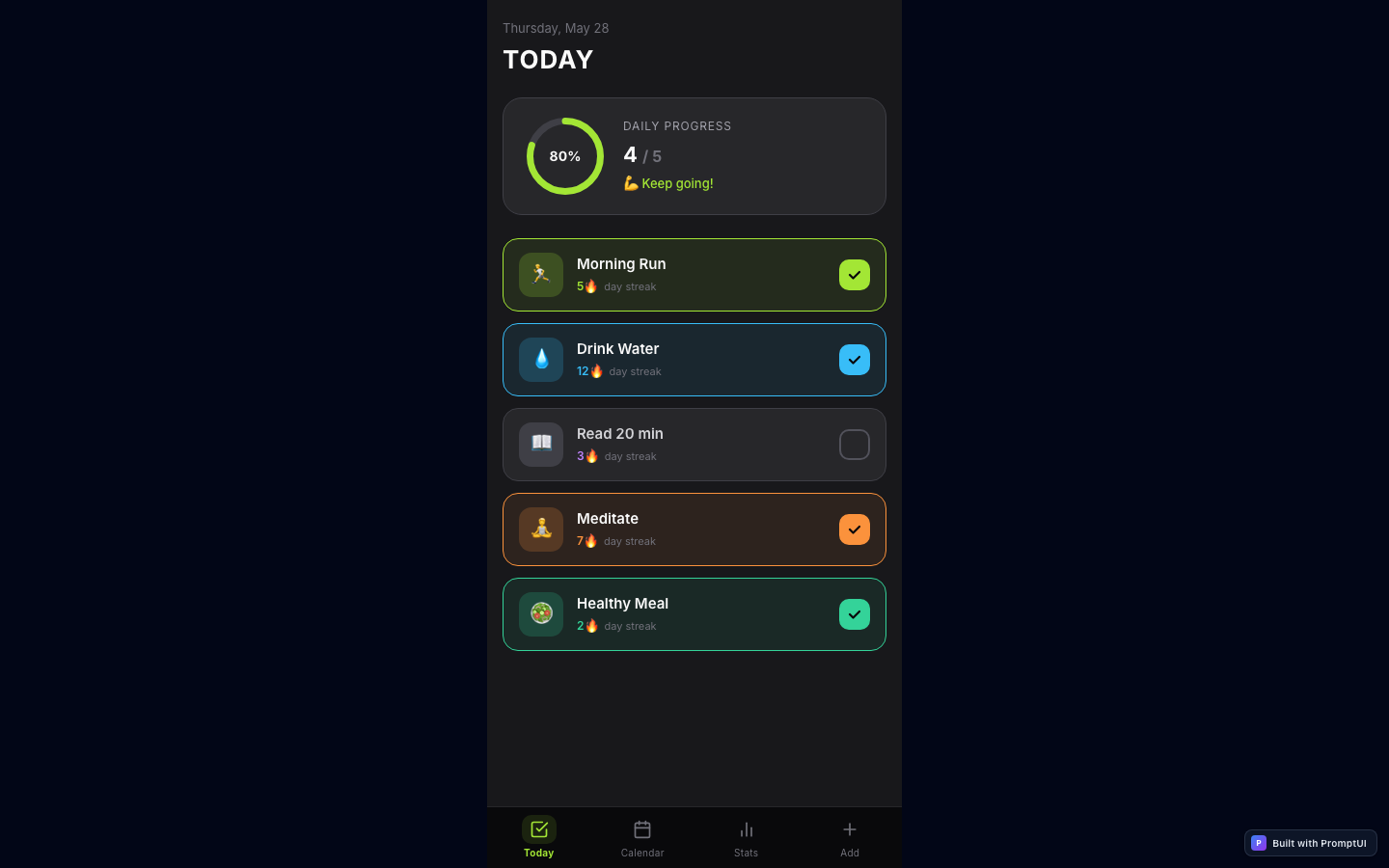 mobile-habit-tracker preview