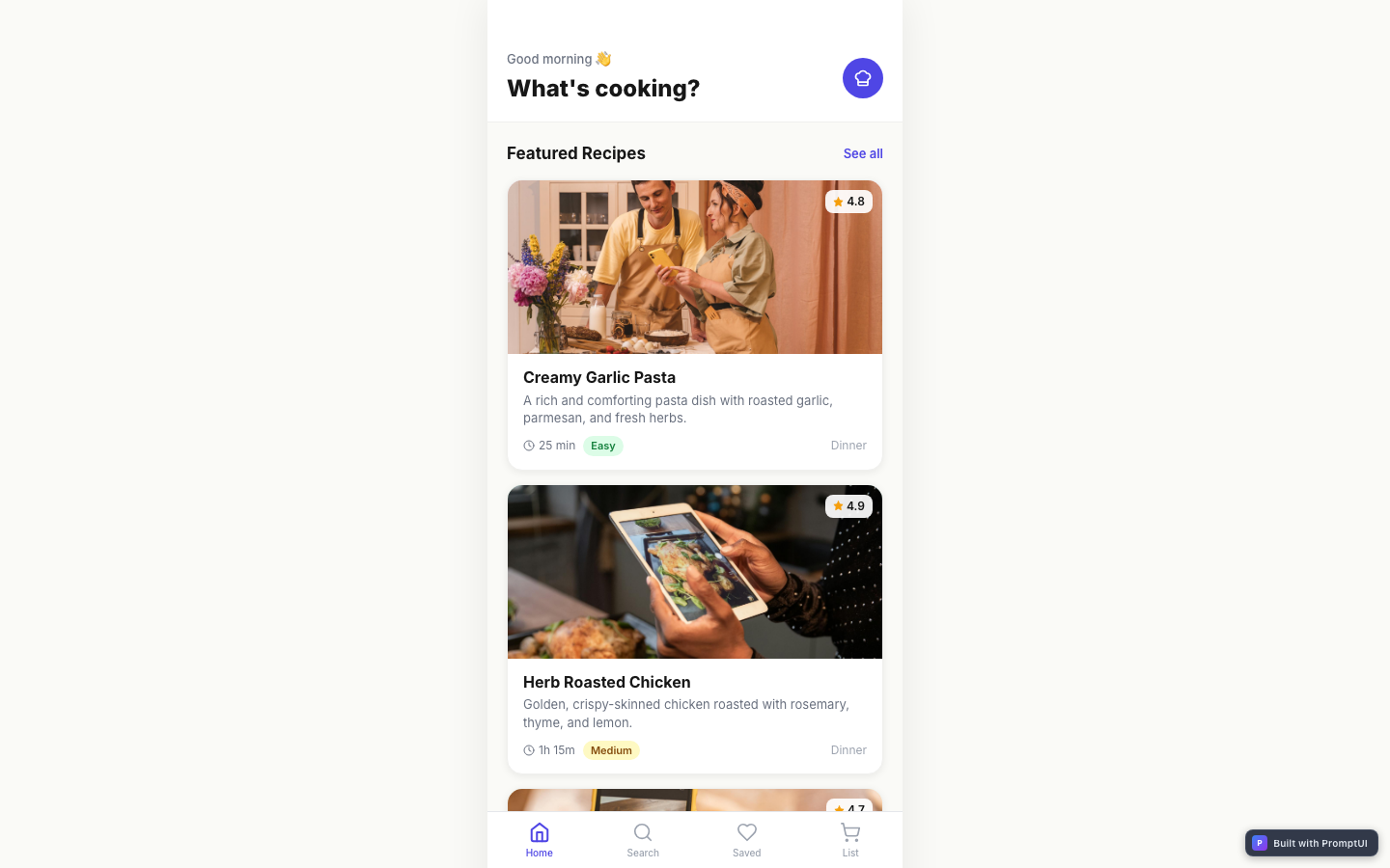 mobile-recipe-book preview