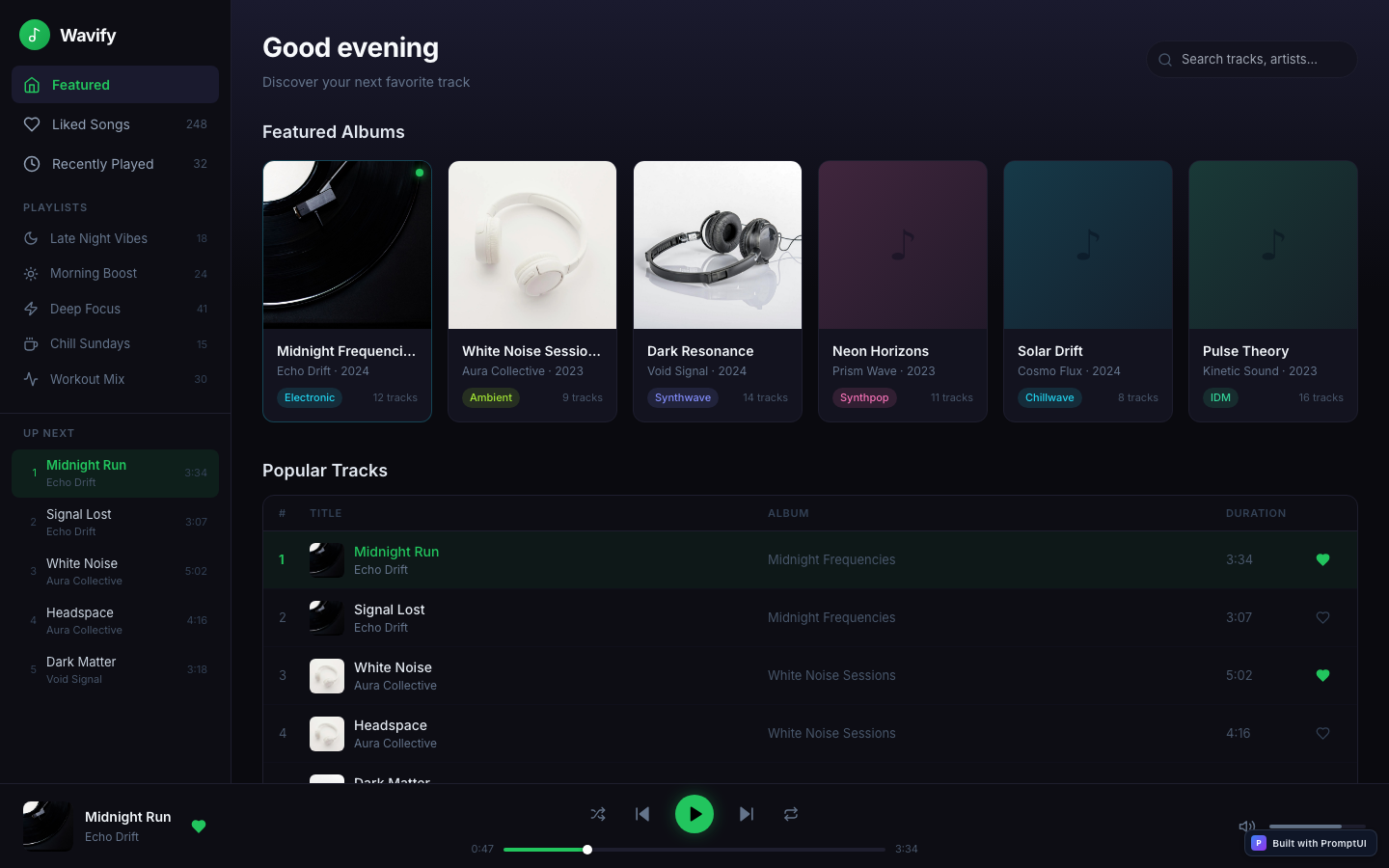 music-player preview