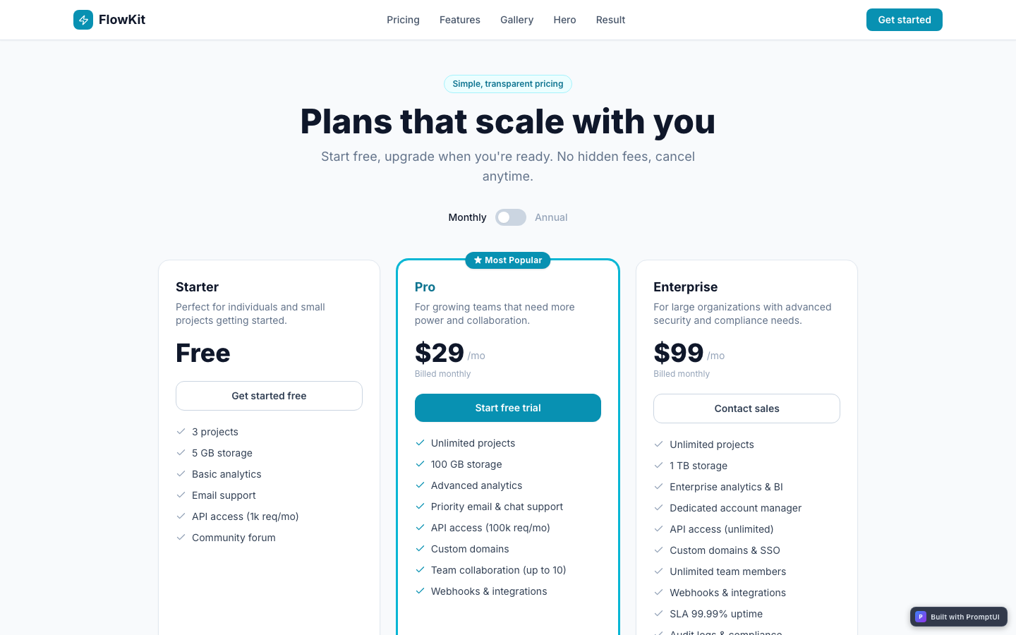 pricing-page preview