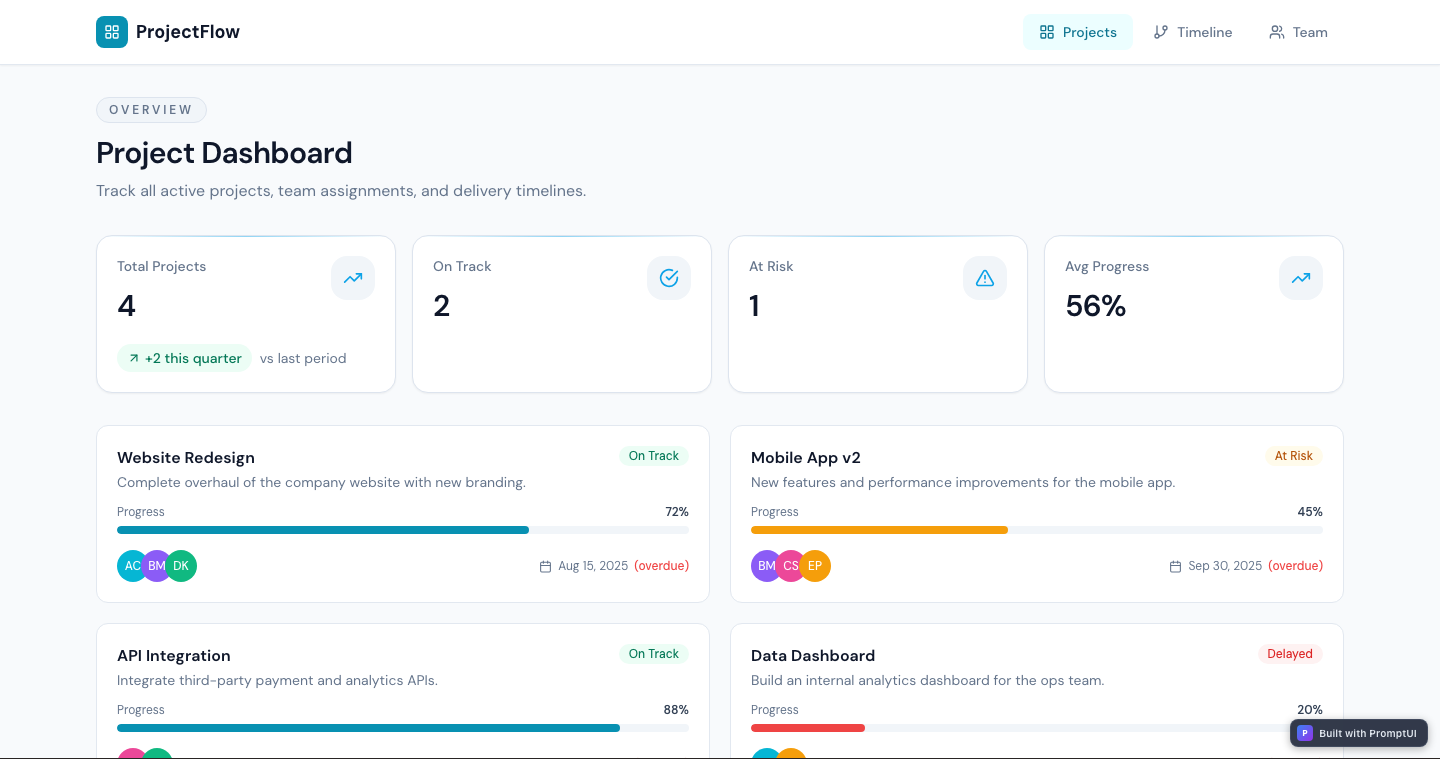 project-tracker preview