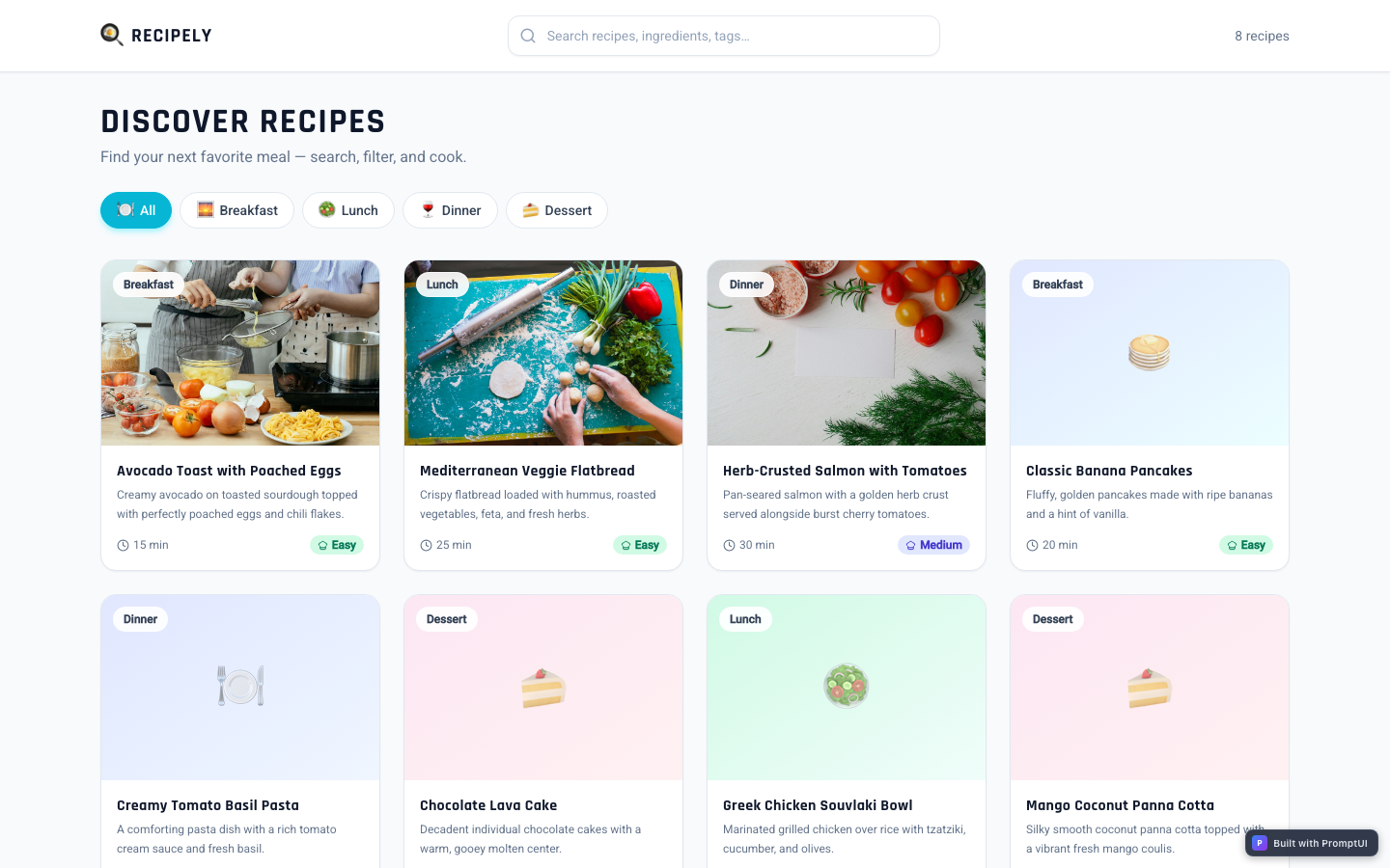 recipe-app preview