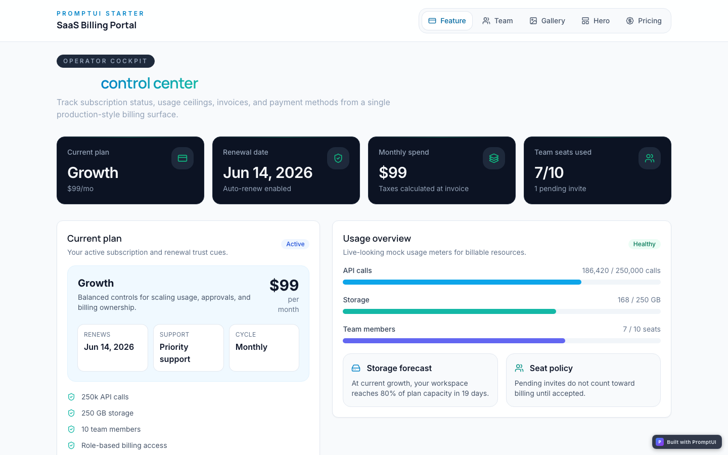 saas-billing preview